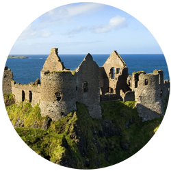 Dunluce Castle - La côte de la Chaussée